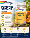 🌿 Solaray, Pumpkin Seed Oil, 1,000 mg, 90 Softgels
