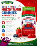 🌿 Nature's Truth, Just 4 Kidz, Multivitamin + Probiotic Gummies, Berry Punch, 60 Gummies