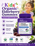 🌿 New Chapter, Kids, Organic Elderberry Whole-Food Gummies, Ages 2+, 30 Vegan Gummies