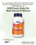 🌿 NOW Foods, Daily Vits, Multi Vitamin & Mineral, 120 Veg Capsules