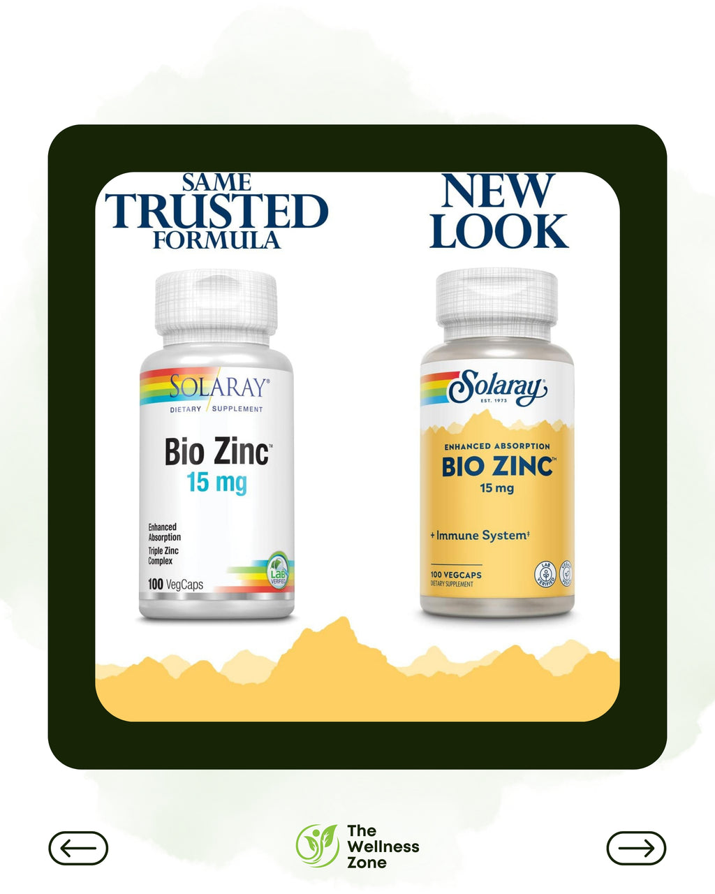 🌿 Solaray, Bio Zinc™, 15 mg, 100 VegCaps