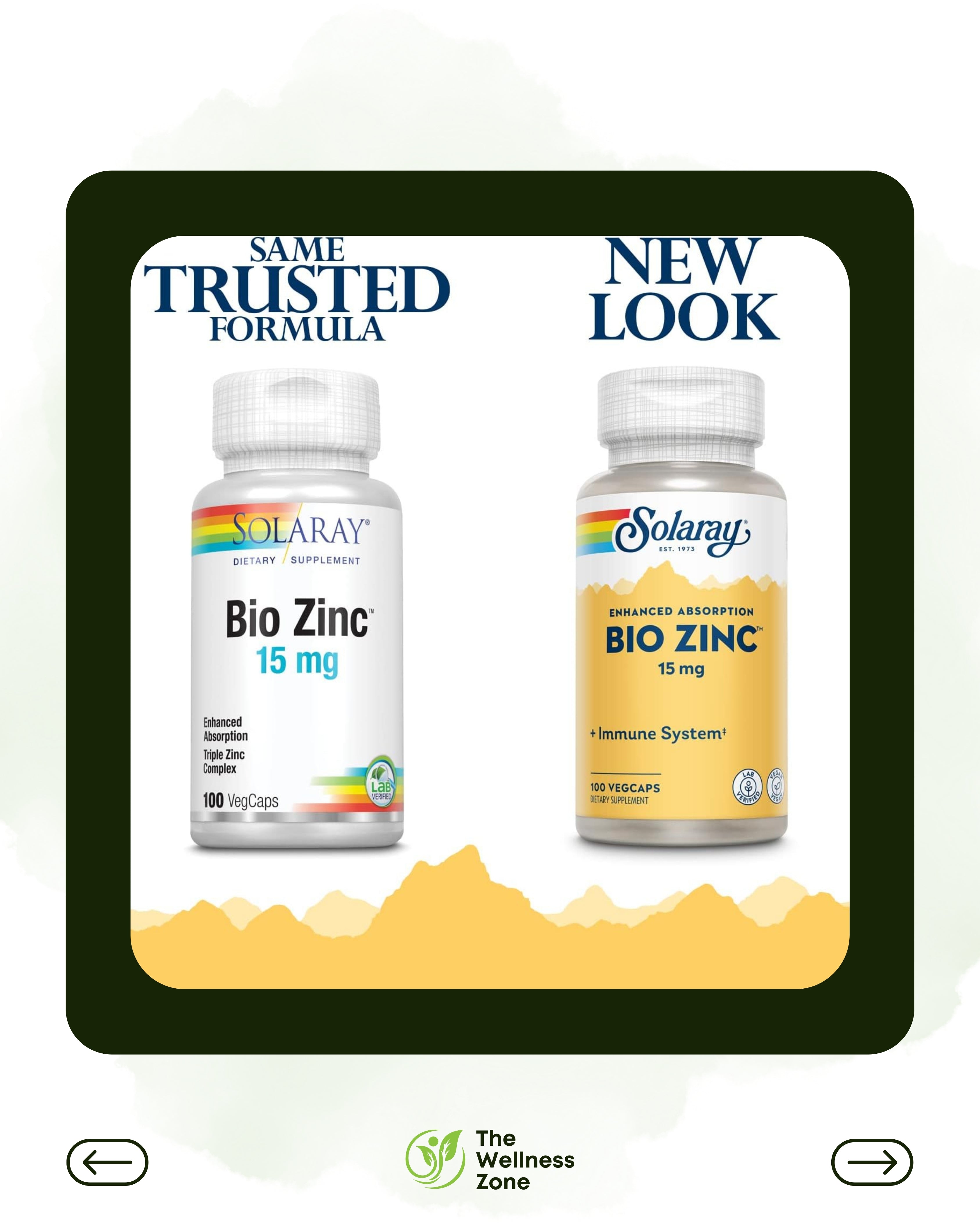 🌿 Solaray, Bio Zinc™, 15 mg, 100 VegCaps