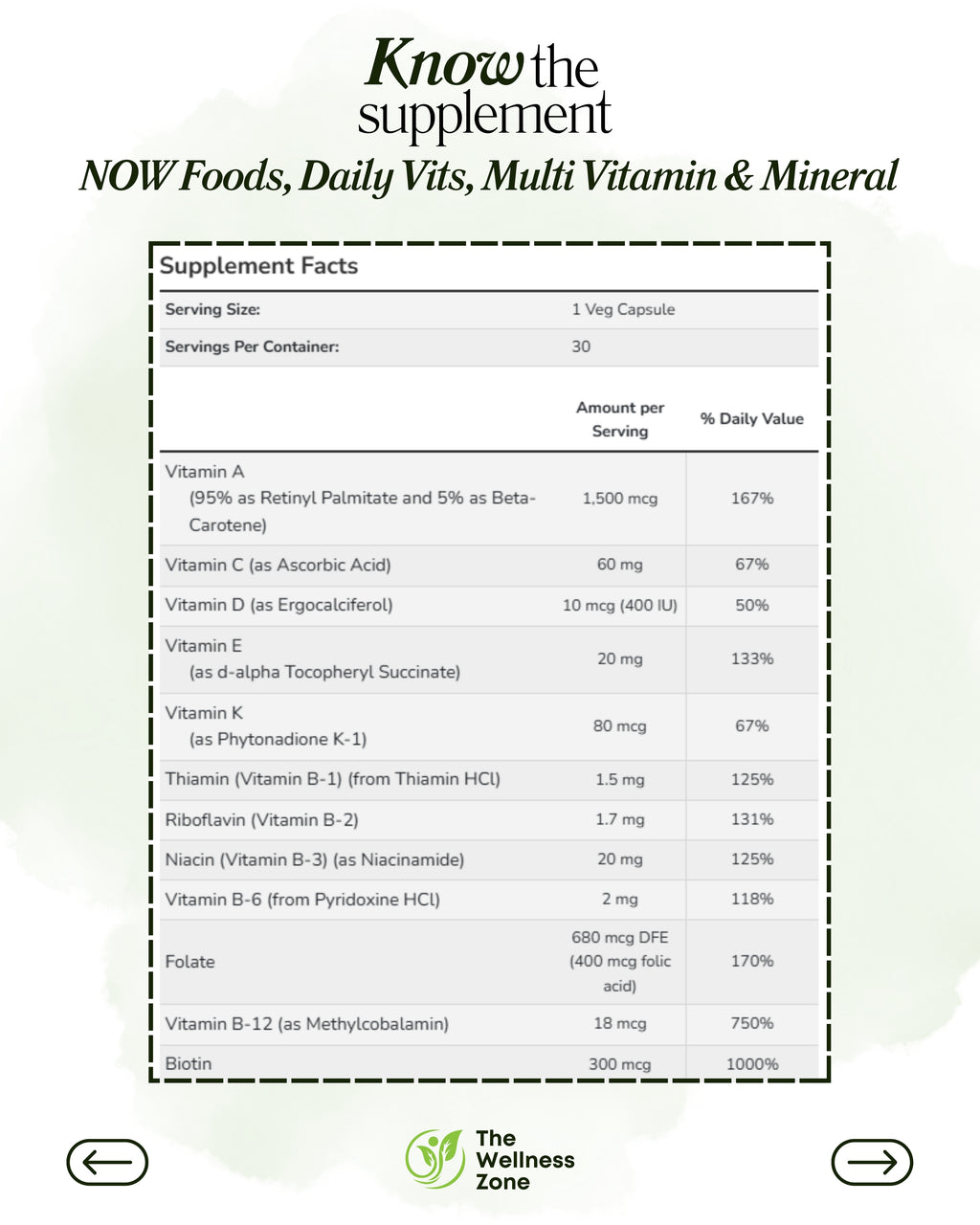 🌿 NOW Foods, Daily Vits, Multi Vitamin & Mineral, 120 Veg Capsules