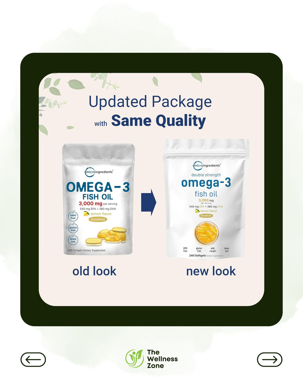 🌿 Micro Ingredients, Omega-3 Fish Oil, Lemon, 240 Softgels (1,000 mg per Softgels)