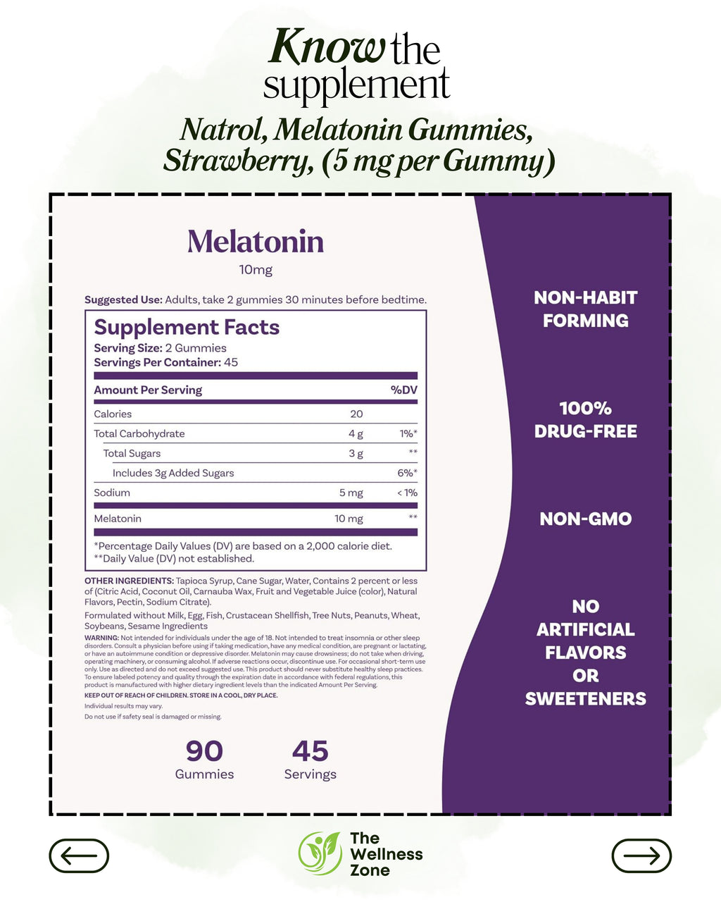 🌿 Natrol, Melatonin Gummies, Strawberry, 90 Gummies (5 mg per Gummy)