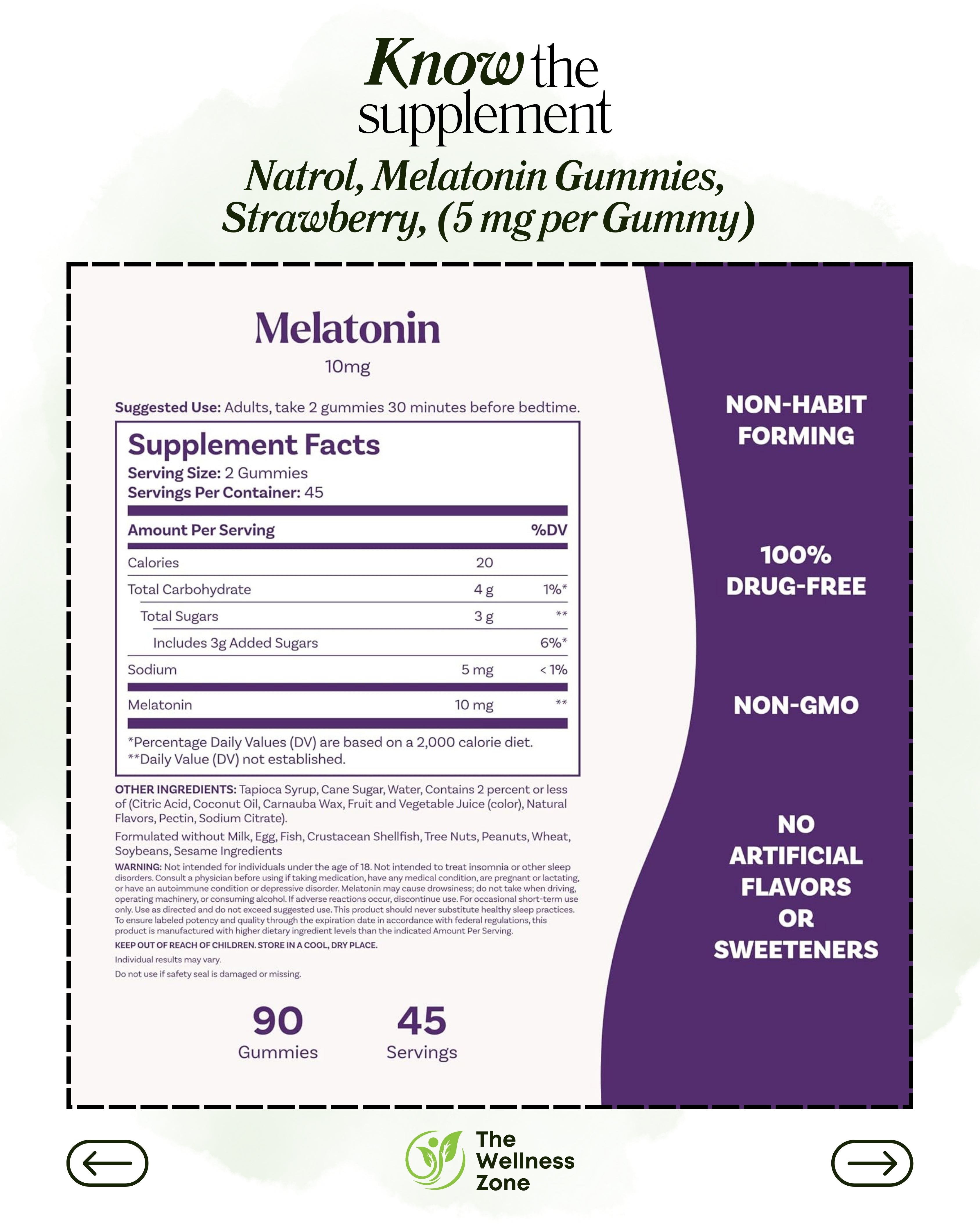 🌿 Natrol, Melatonin Gummies, Strawberry, 90 Gummies (5 mg per Gummy)