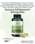 🌿 Swanson, Full Spectrum® Ashwagandha, 100 Vegan Capsules (450 mg per Capsule)