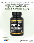 California Gold Nutrition, Acetyl-L-Carnitine, 500 mg, 60 Veggie Capsules