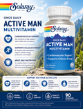 🌿 Solaray, Once Daily Active Man Multivitamin, 90 VegCaps