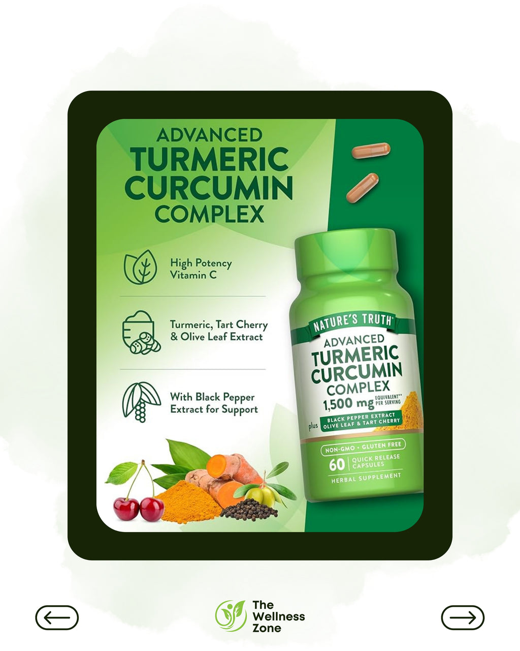 🌿 Nature's Truth, Turmeric Curcumin Complex, 60 Quick Release Capsules