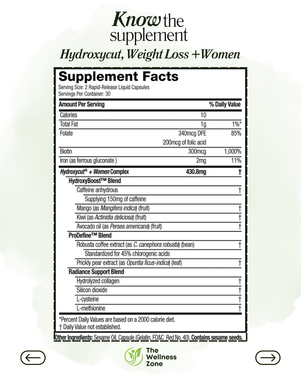 🌿 Hydroxycut, Weight Loss +Women, 60 Rapid-Release Liquid Capsules