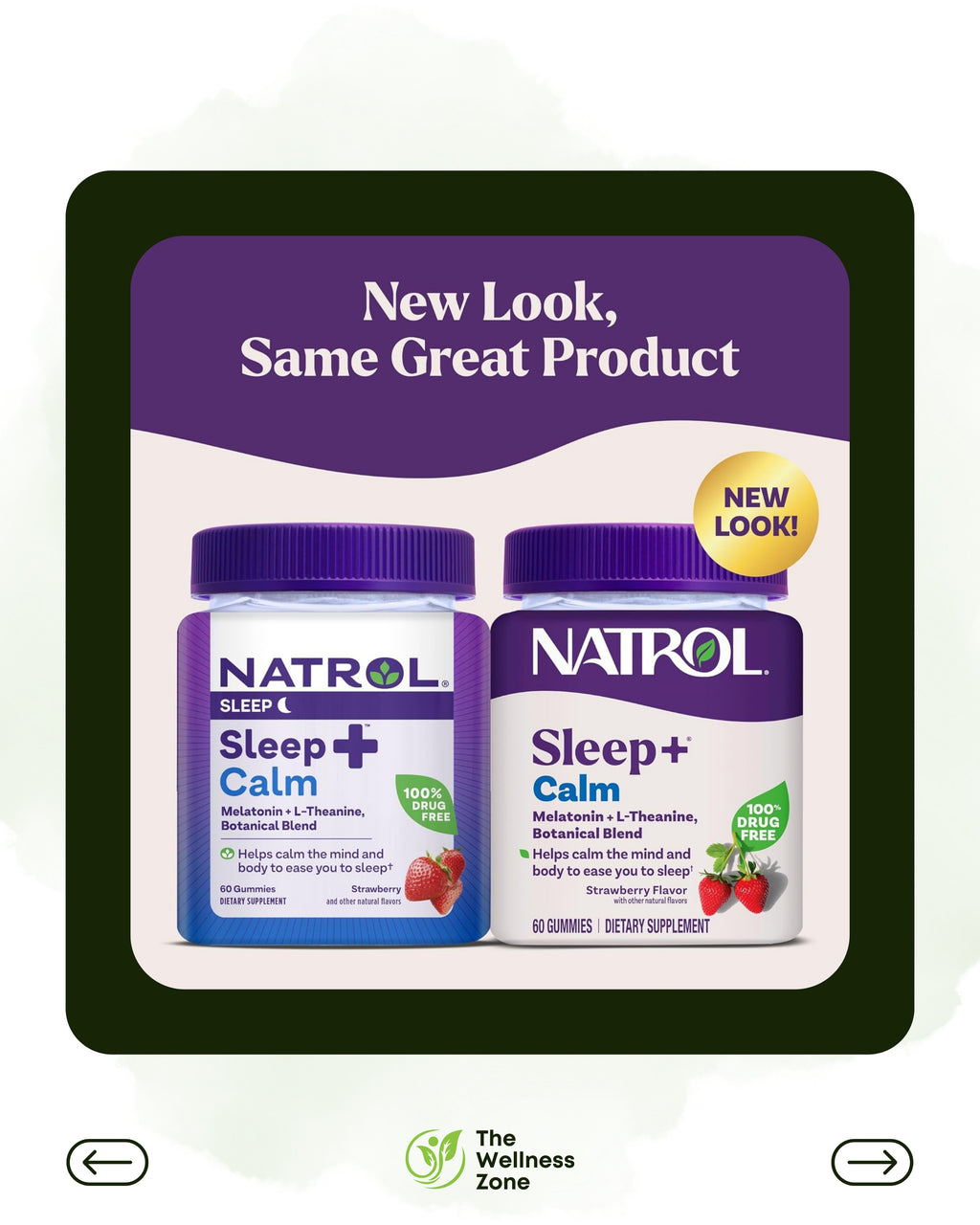 🌿 Natrol, Sleep+™ Calm Gummies, Strawberry, 60 Gummies