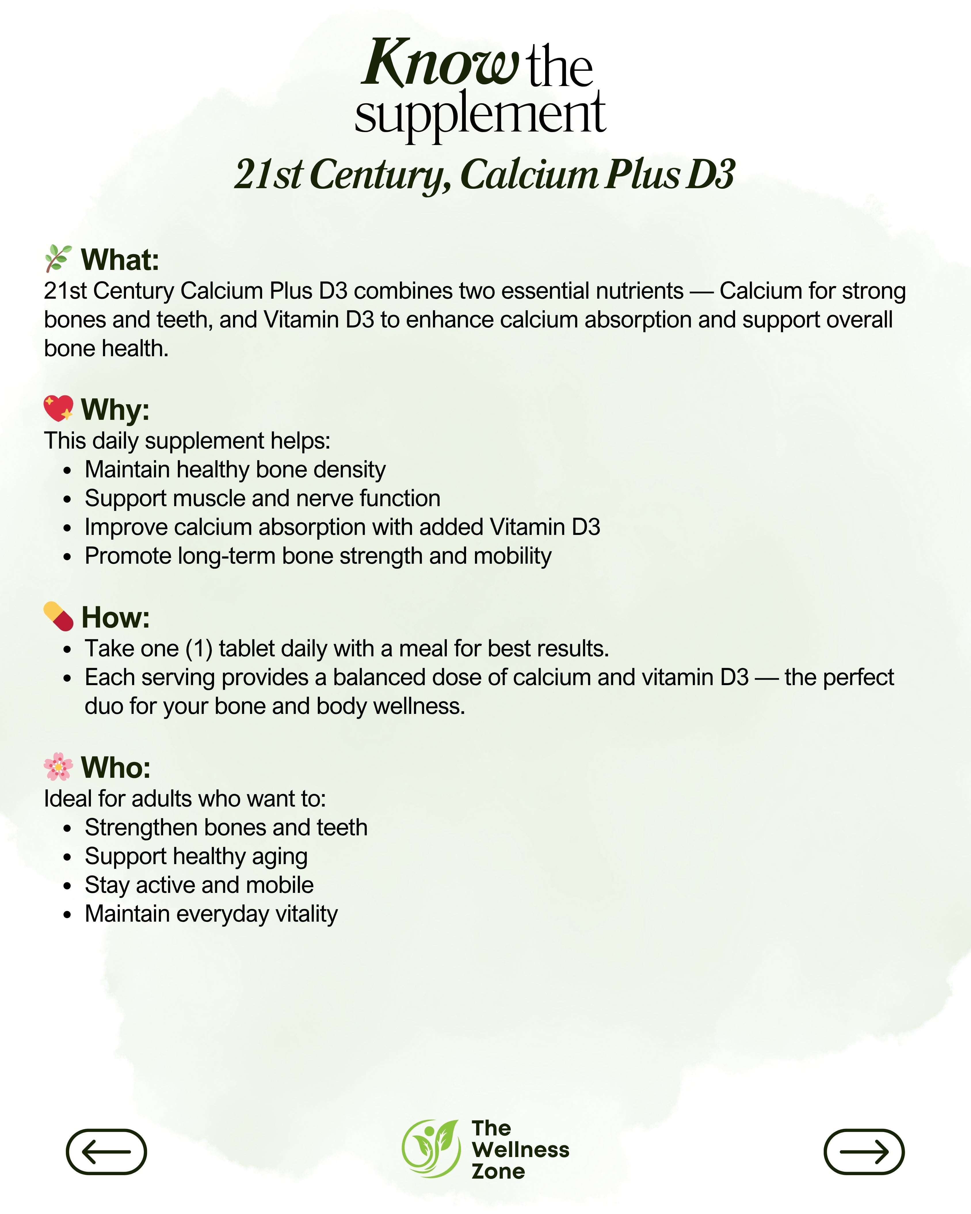 🌿 21st Century, Calcium Plus D3, 90 Tablets