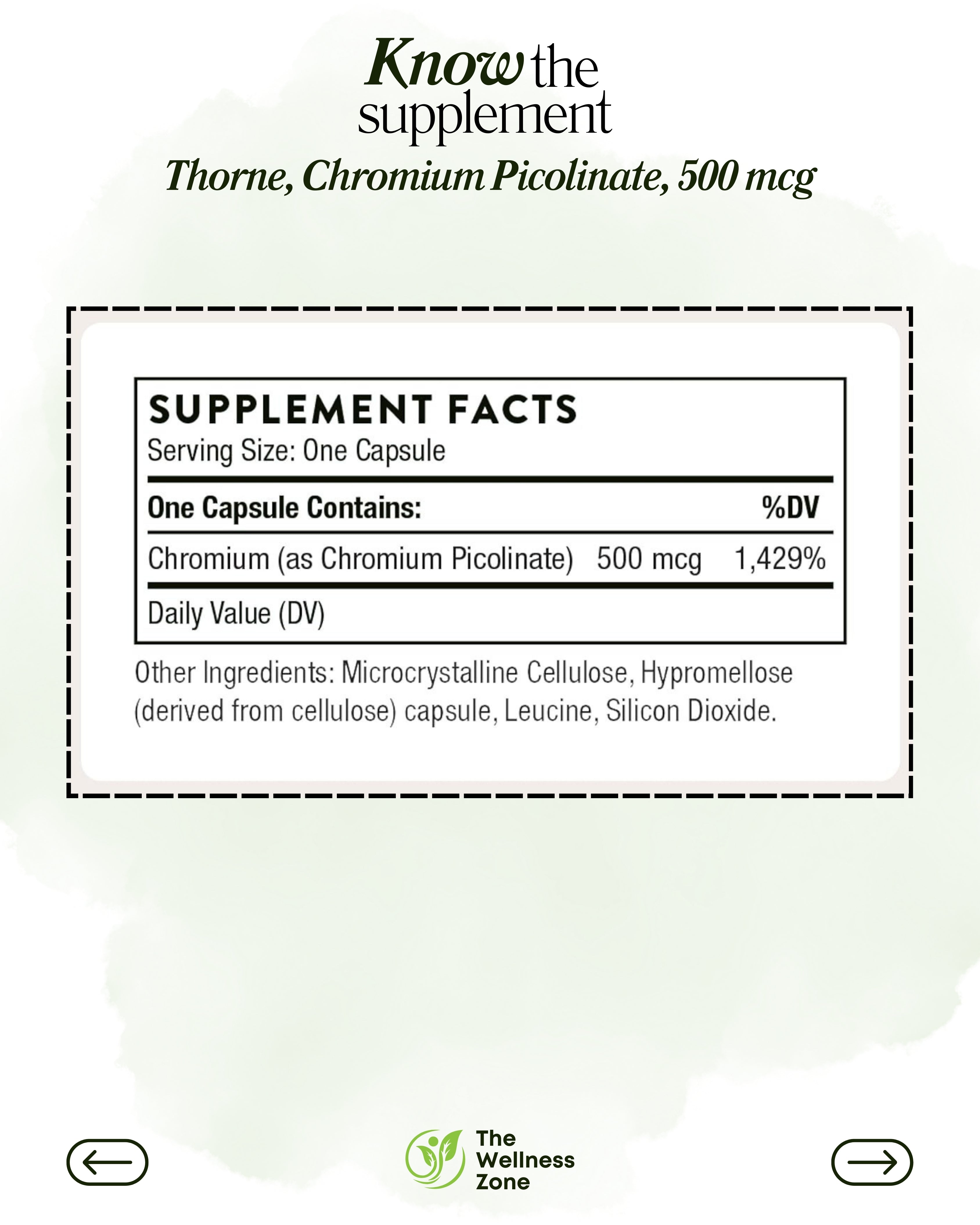 🌿 Thorne, Chromium Picolinate, 500 mcg, 60 Capsules