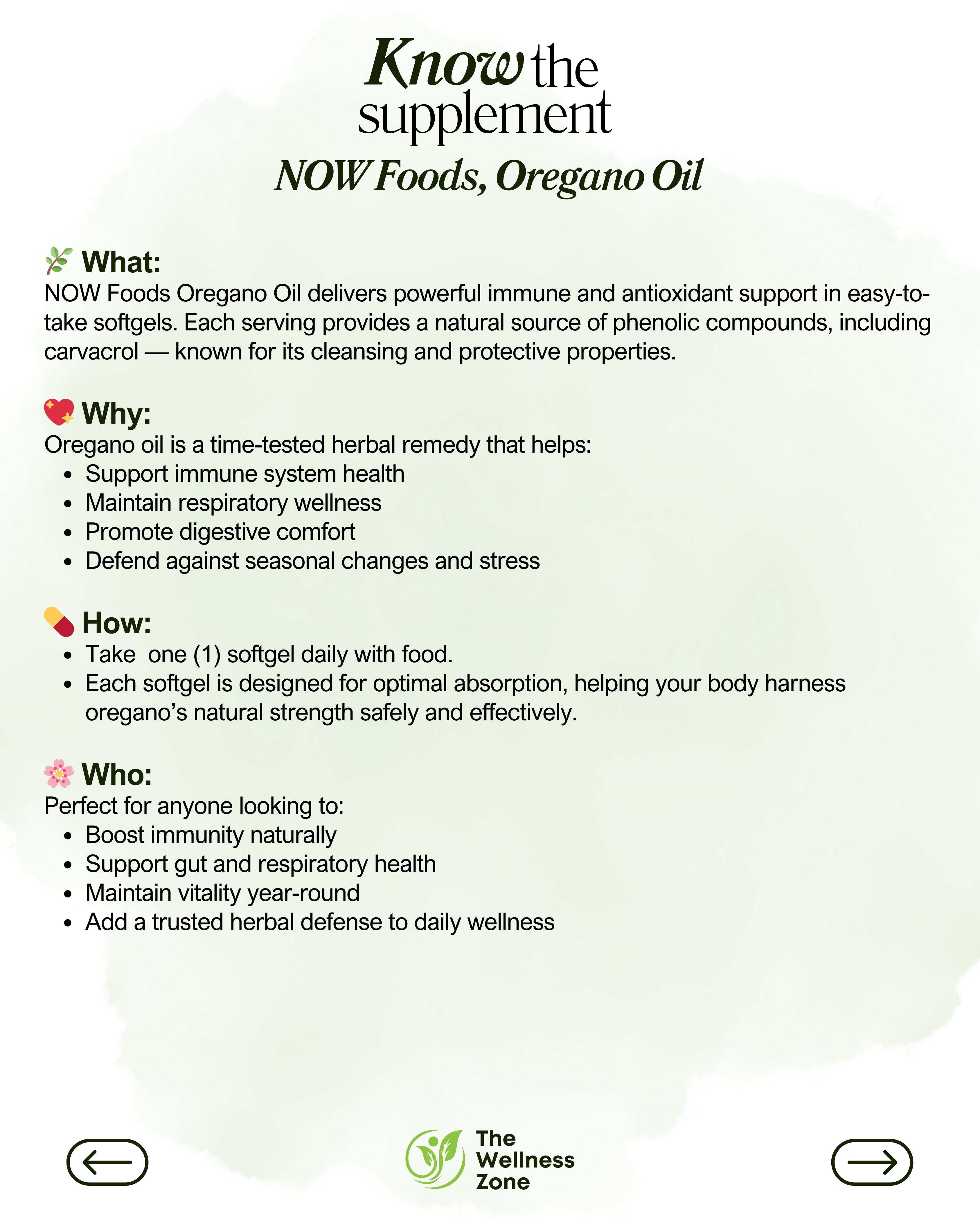 🌿 NOW Foods, Oregano Oil, 90 Softgels