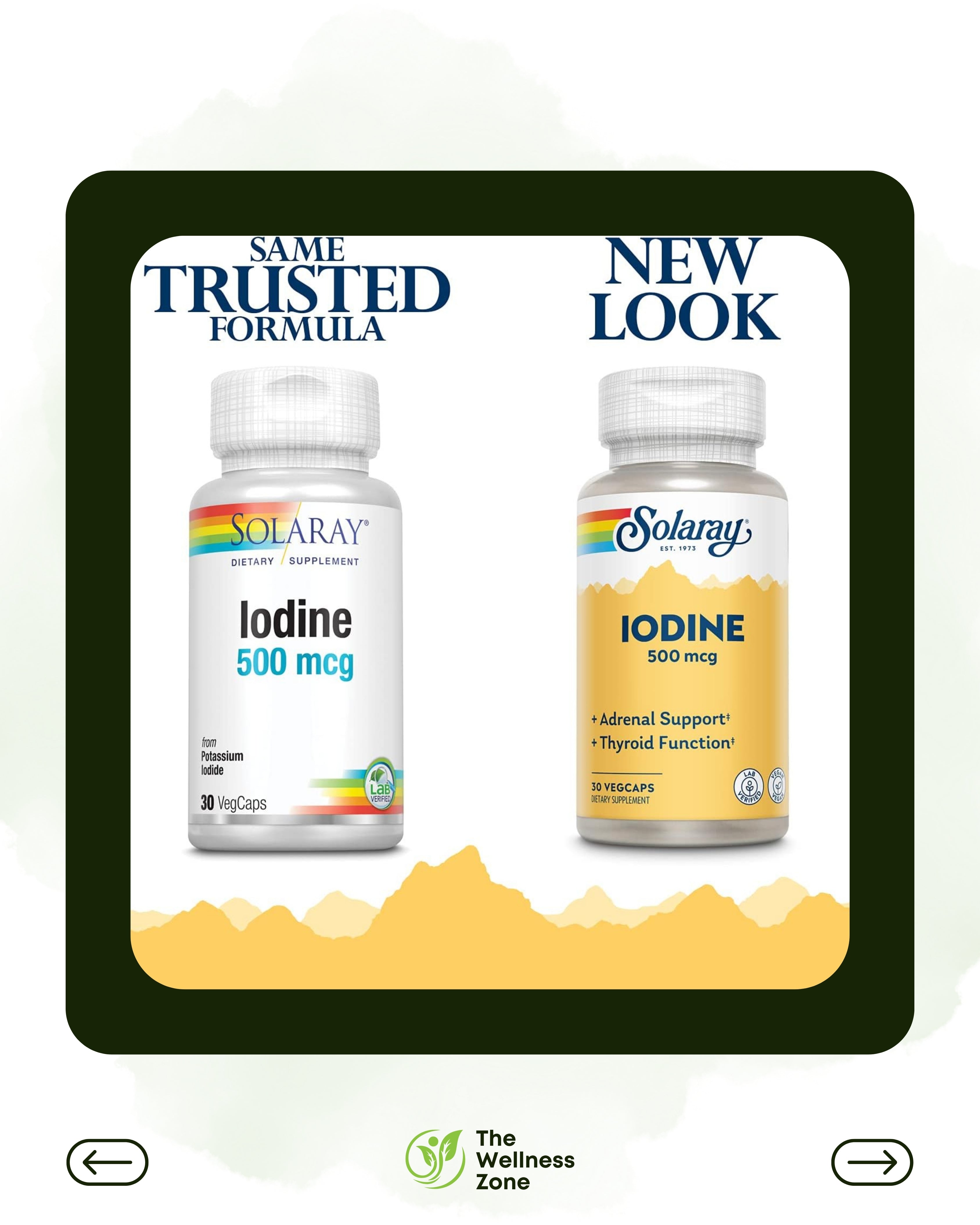 🌿 Solaray, Iodine, 500 mcg, 30 VegCaps