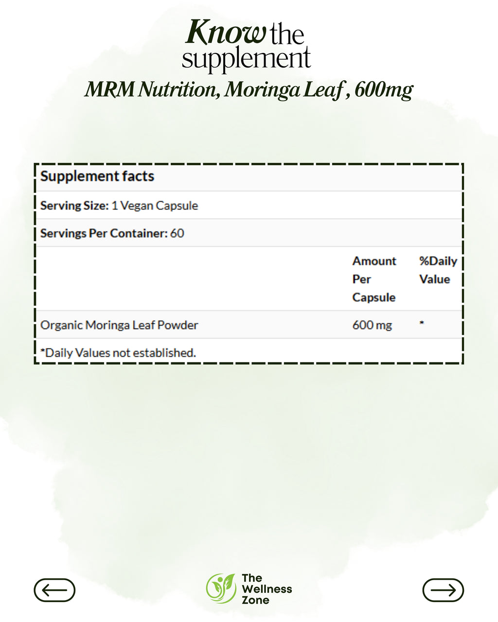 🌿 MRM Nutrition, Moringa Leaf, 60 Vegan Capsules (600 mg per Capsule)