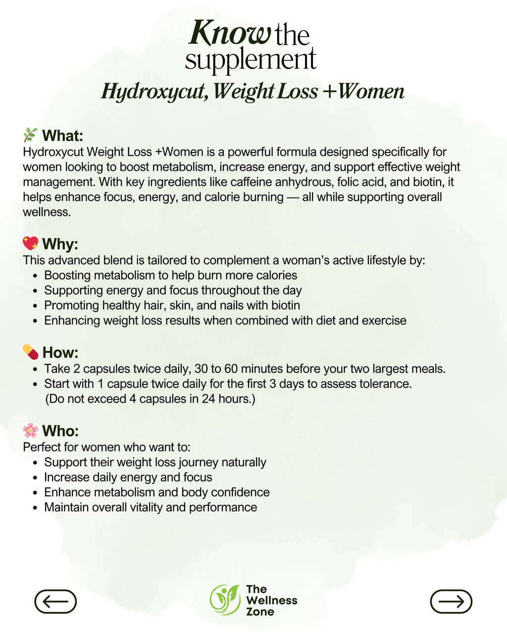 🌿 Hydroxycut, Weight Loss +Women, 60 Rapid-Release Liquid Capsules