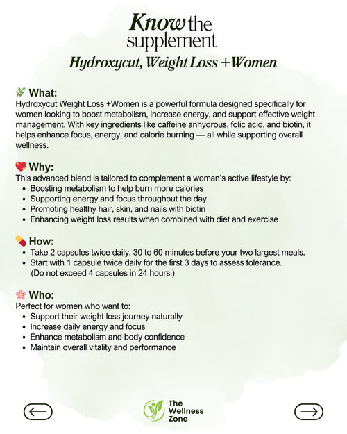 🌿 Hydroxycut, Weight Loss +Women, 60 Rapid-Release Liquid Capsules