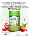 🌿 Nature's Truth, Organic Greens+, Strawberry Kiwi, 5.18 oz (147 g)