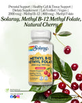 🌿 Solaray, Methyl B-12 Methyl Folate, Natural Cherry, 60 Lozenges