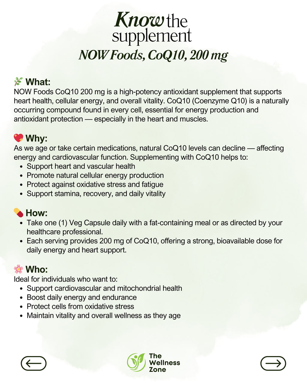 🌿 NOW Foods, CoQ10, 200 mg, 60 Veg Capsules