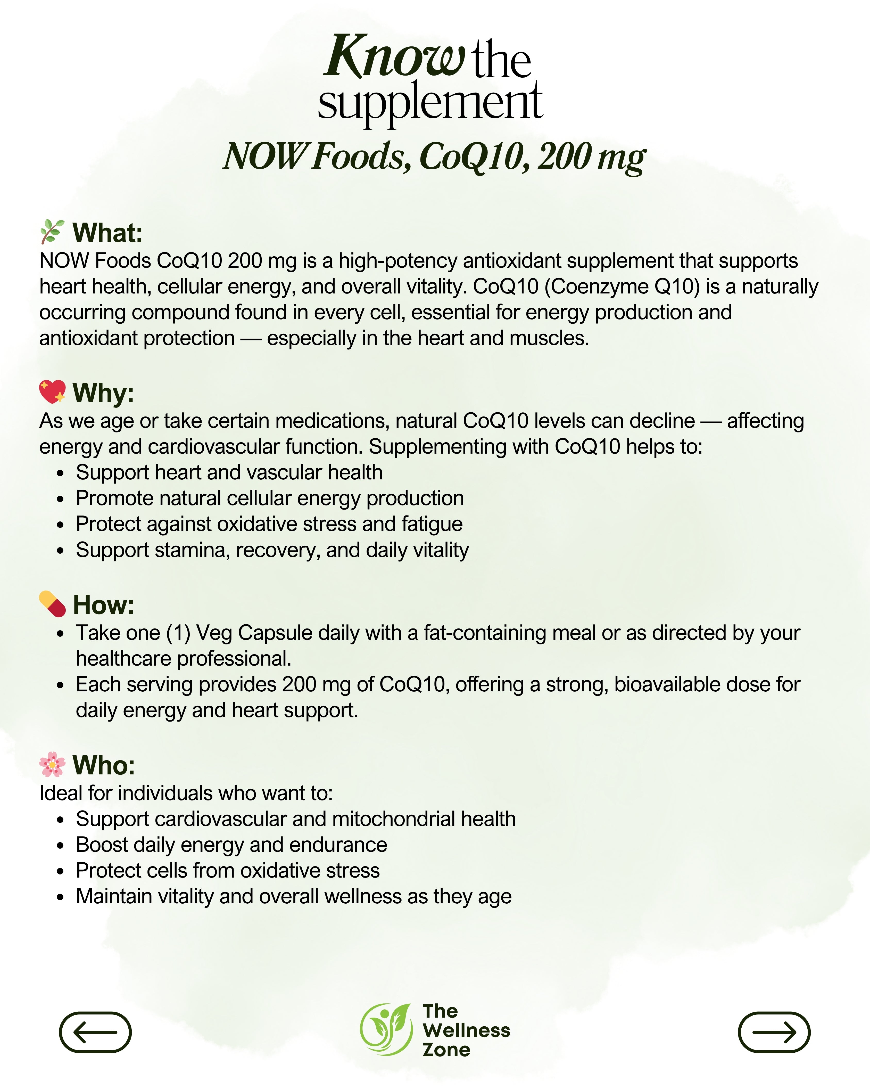 🌿 NOW Foods, CoQ10, 200 mg, 60 Veg Capsules