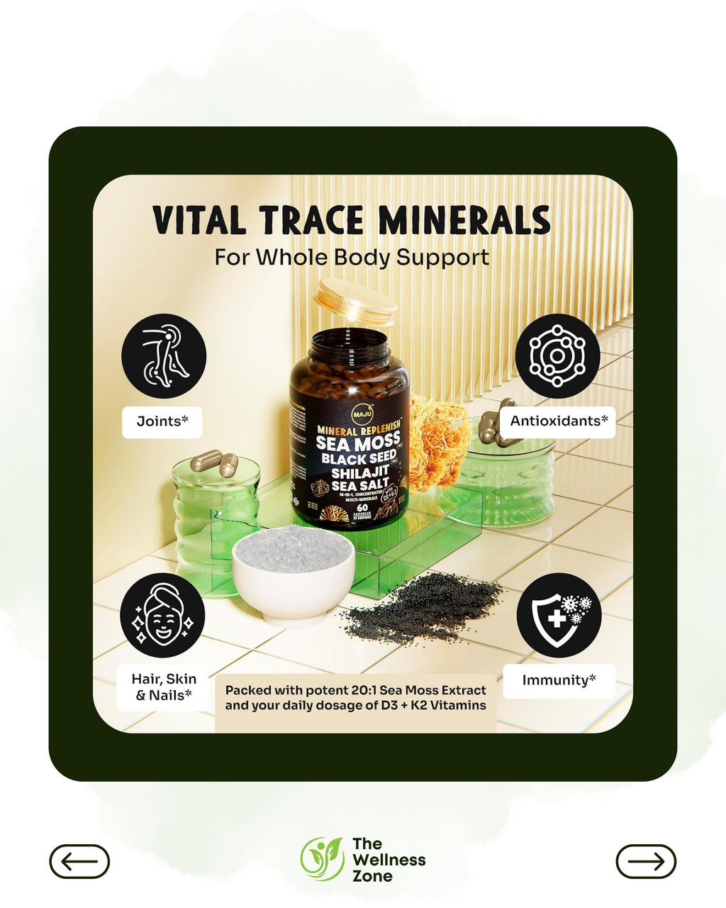 🌿 Maju Superfoods, Mineral Replenish™ , 60 Capsules