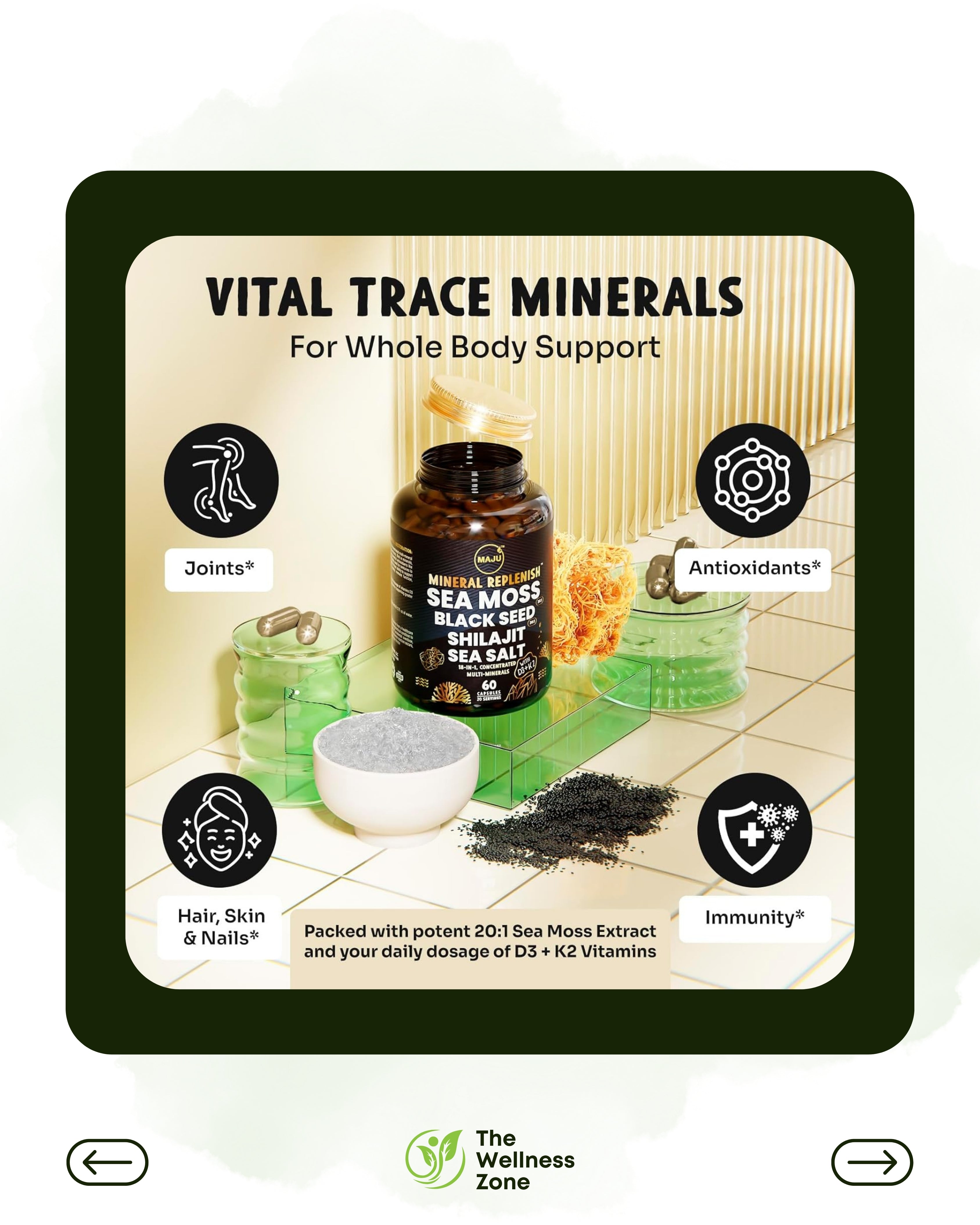 🌿 Maju Superfoods, Mineral Replenish™ , 60 Capsules