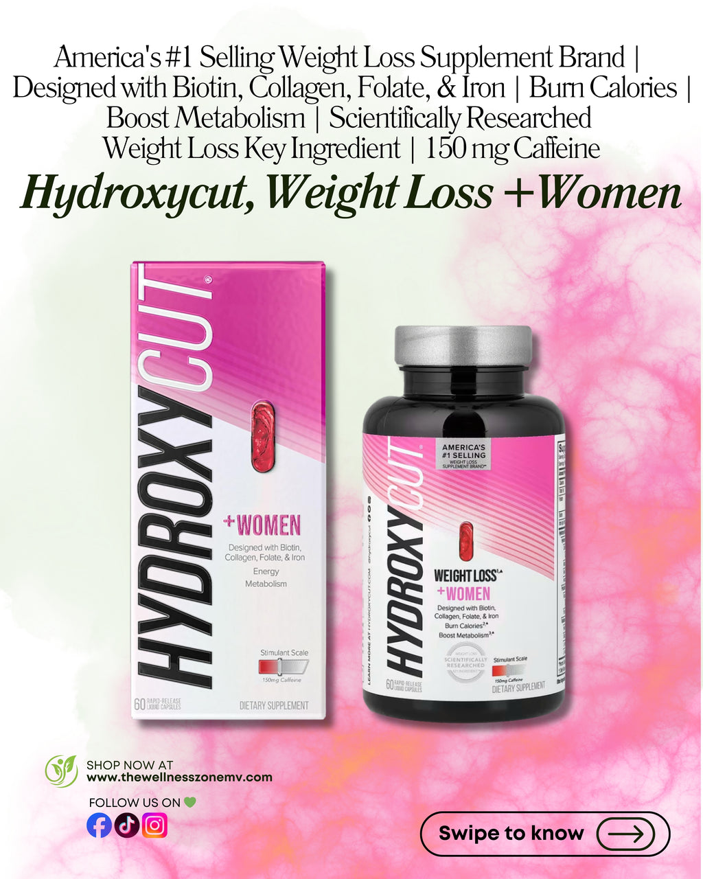 🌿 Hydroxycut, Weight Loss +Women, 60 Rapid-Release Liquid Capsules