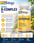 🌿 Solaray, Methyl B-Complex 50, 60 VegCaps
