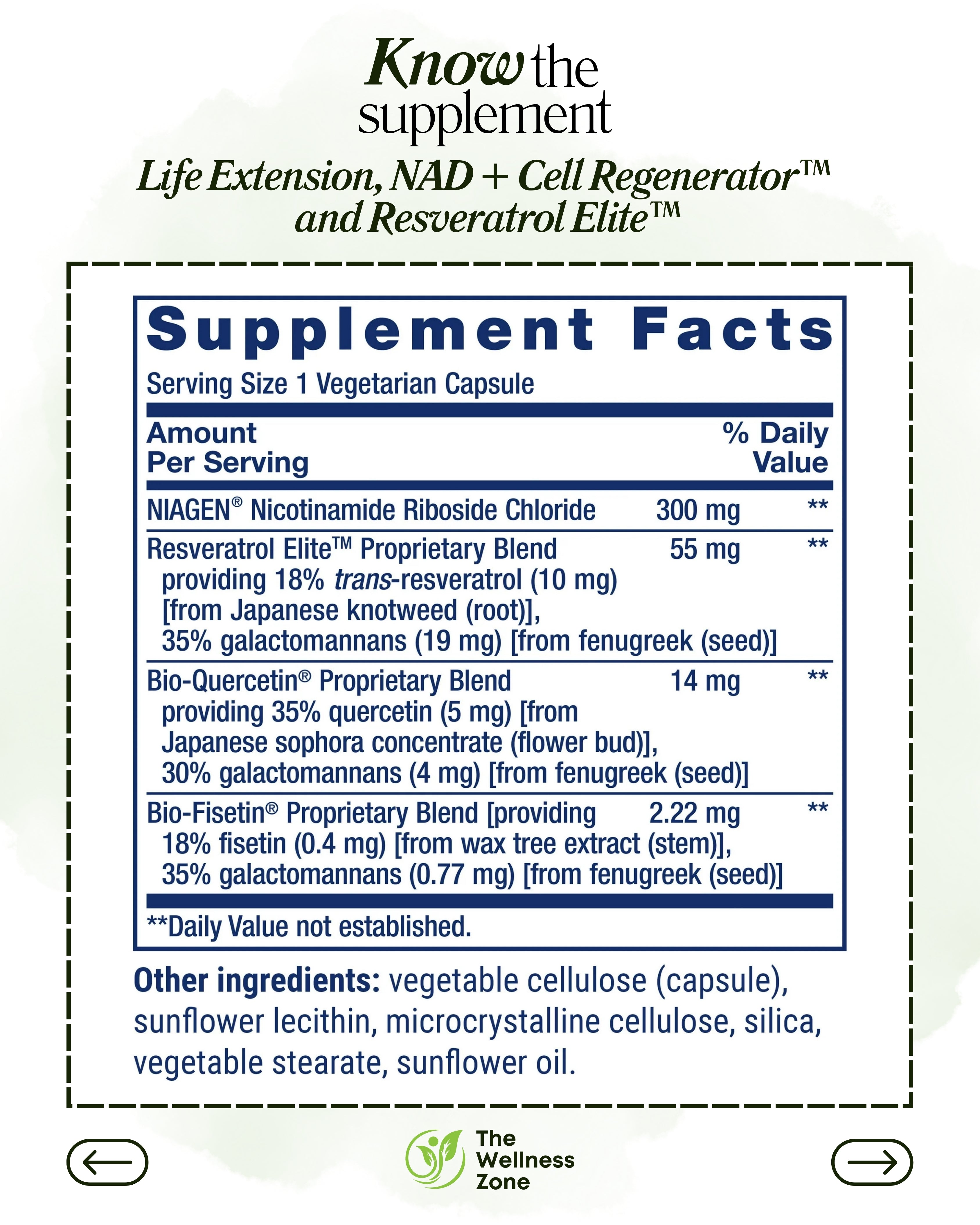 🌿 Life Extension, NAD+ Cell Regenerator™ and Resveratrol Elite™, 300 mg, 30 Vegetarian Capsules