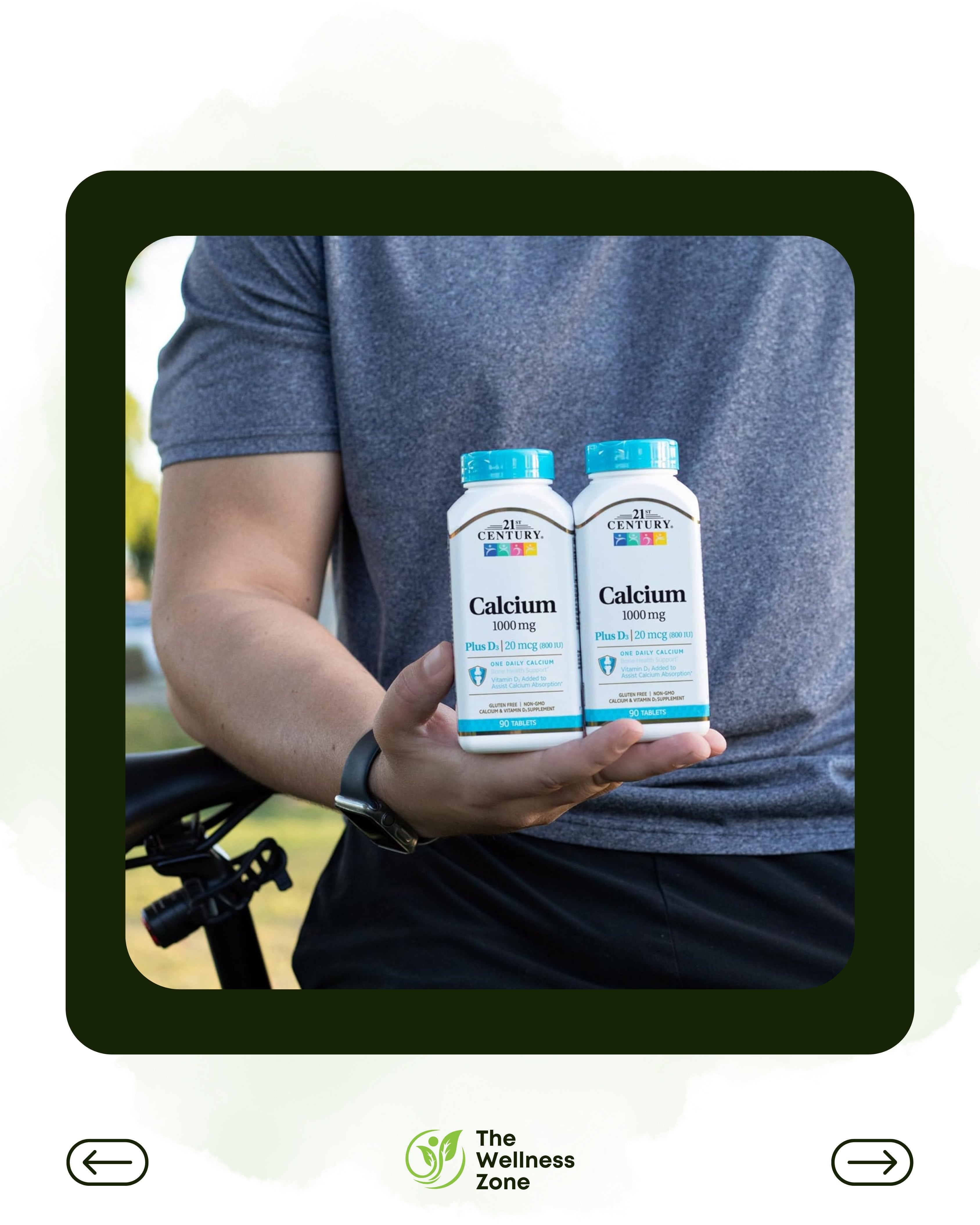 🌿 21st Century, Calcium Plus D3, 90 Tablets