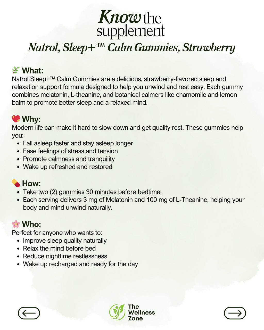 🌿 Natrol, Sleep+™ Calm Gummies, Strawberry, 60 Gummies