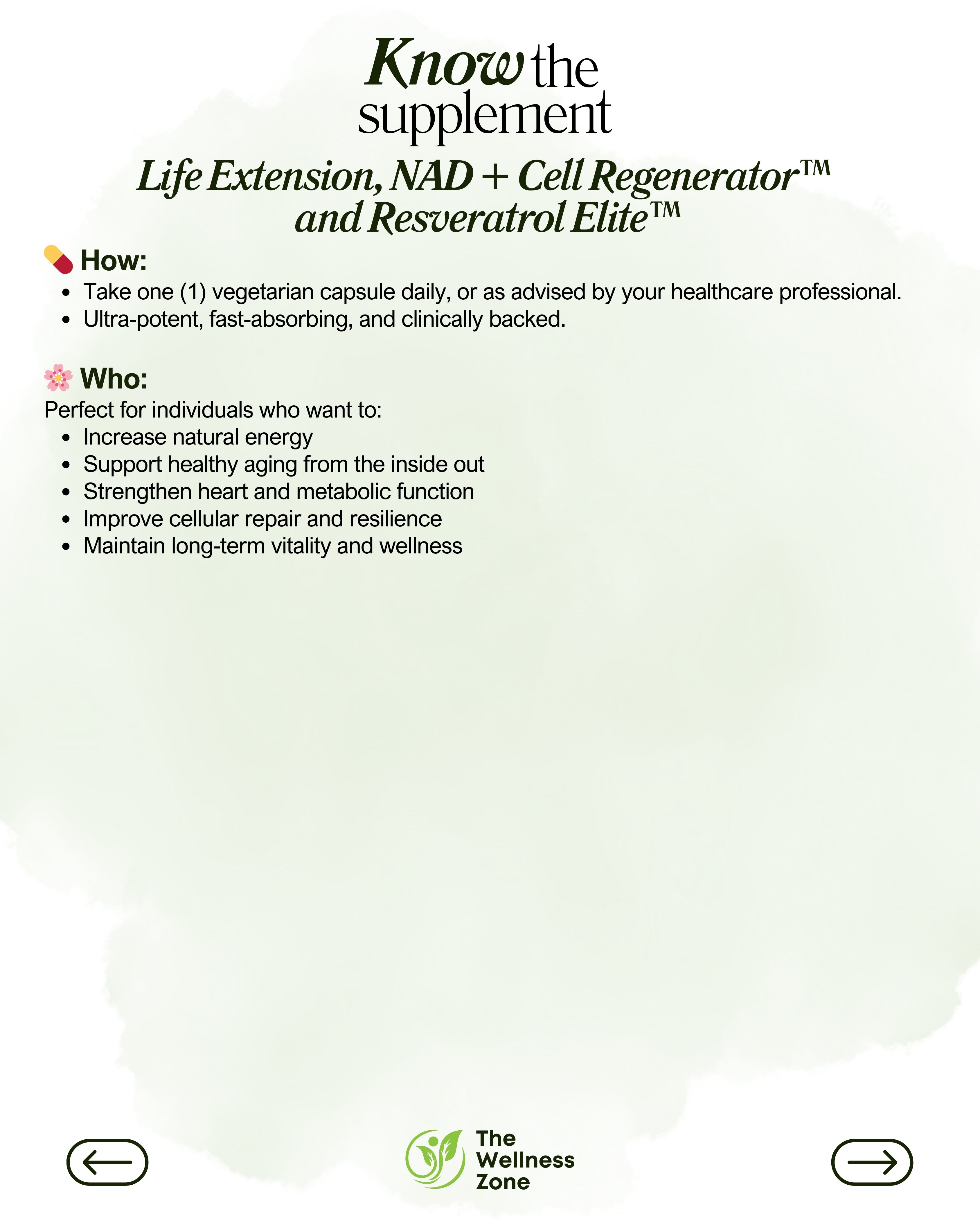 🌿 Life Extension, NAD+ Cell Regenerator™ and Resveratrol Elite™, 300 mg, 30 Vegetarian Capsules