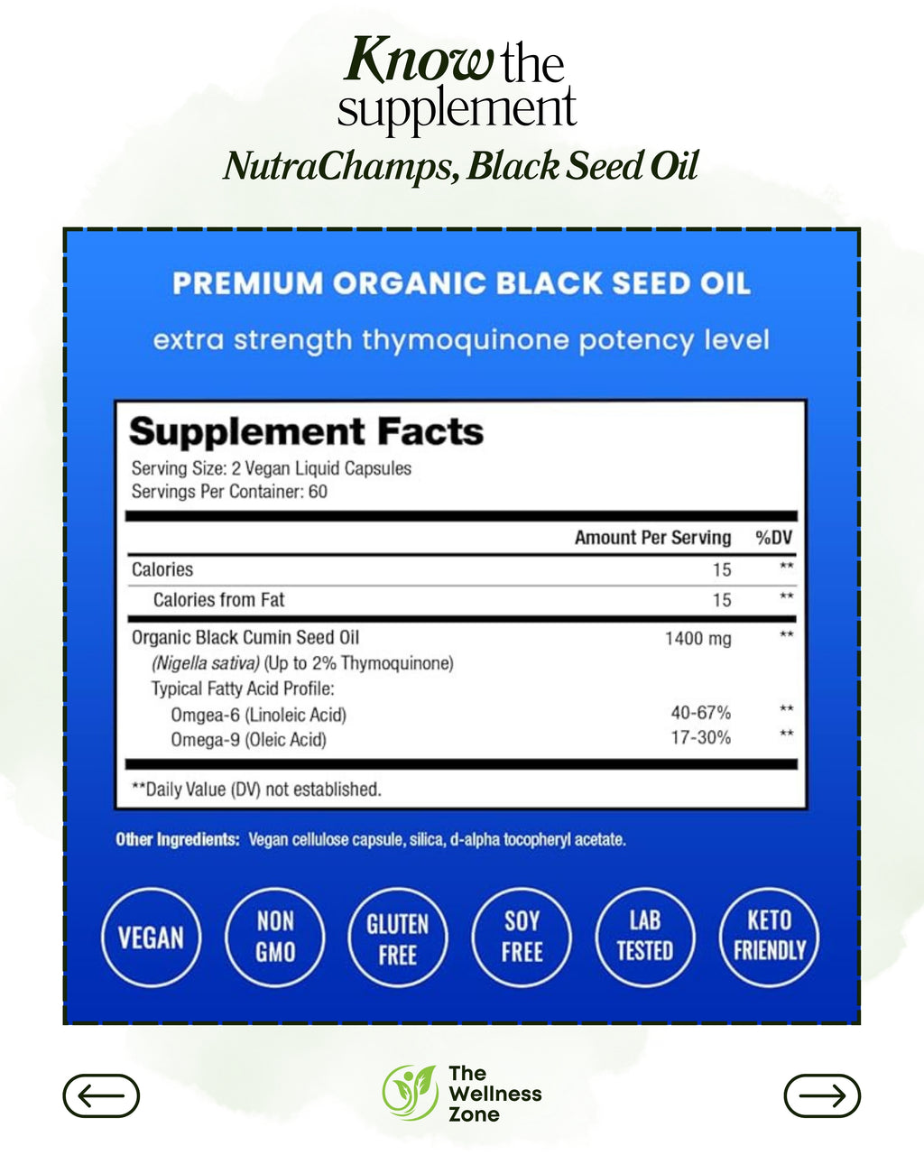 🌿 NutraChamps, Black Seed Oil, 120 Vegan Capsules