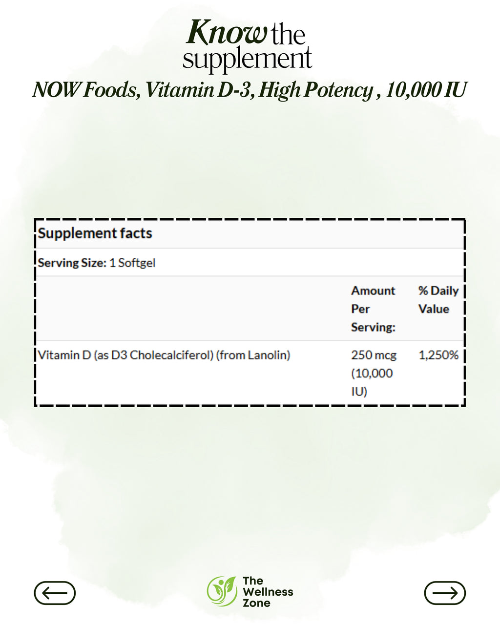 NOW Foods, Vitamin D-3, High Potency , 10,000 IU, 120 Softgels