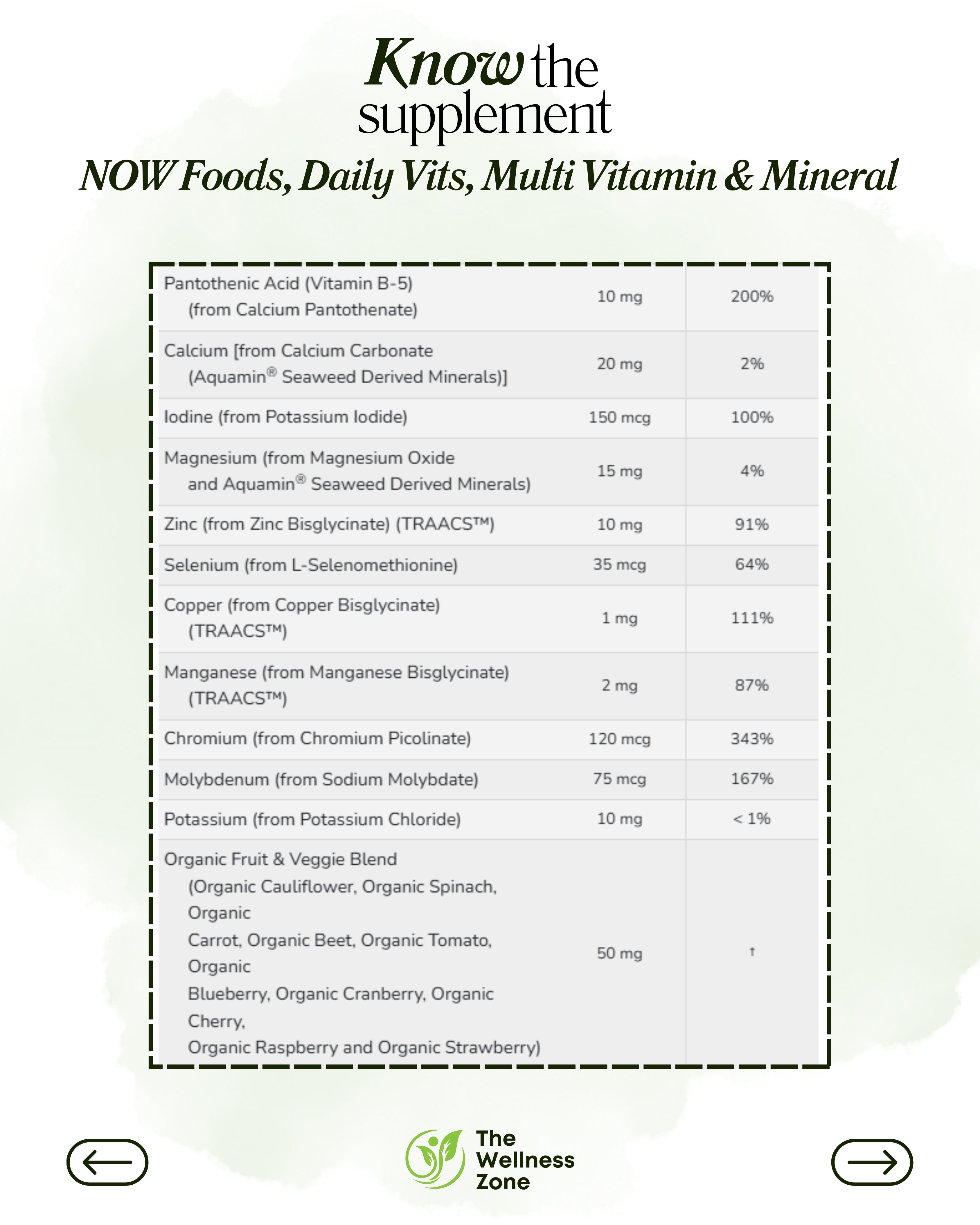 🌿 NOW Foods, Daily Vits, Multi Vitamin & Mineral, 120 Veg Capsules
