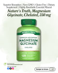 🌿 Nature's Truth, Magnesium Glycinate, Chelated, 120 Quick Release Capsules (100 mg per Capsule)