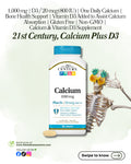 🌿 21st Century, Calcium Plus D3, 90 Tablets