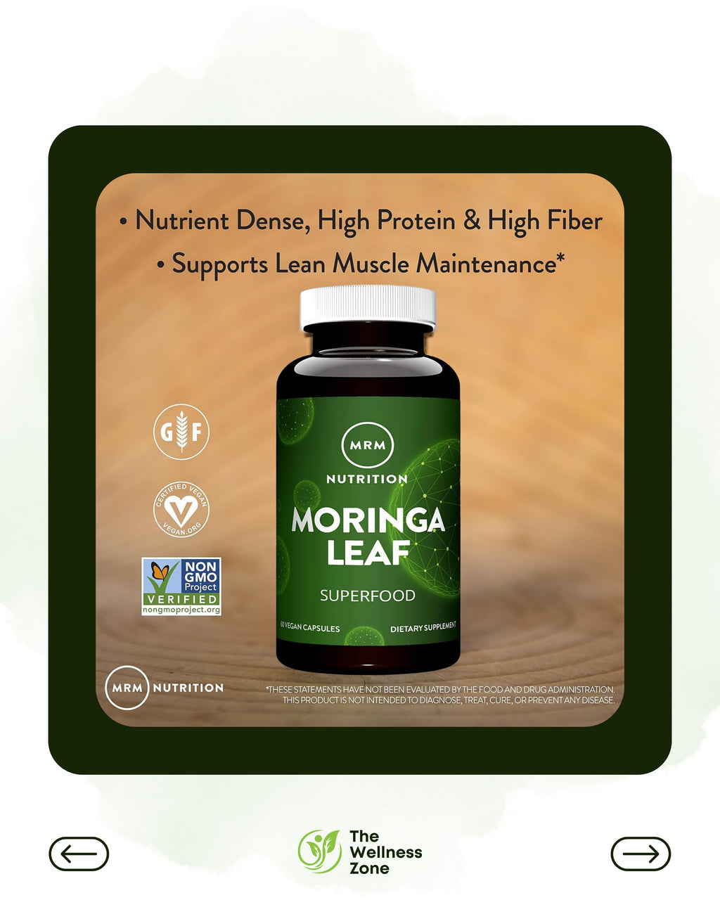 🌿 MRM Nutrition, Moringa Leaf, 60 Vegan Capsules (600 mg per Capsule)