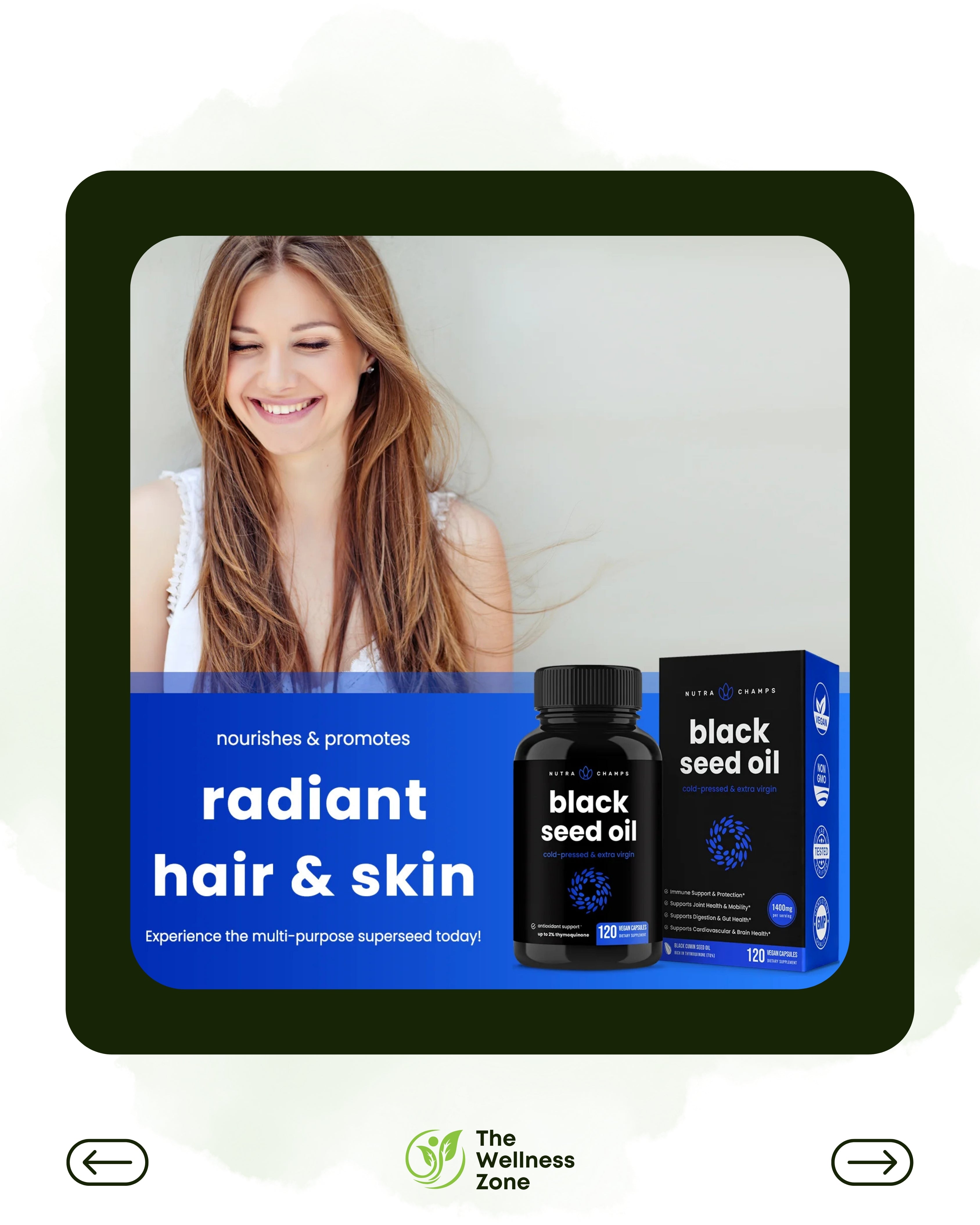 🌿 NutraChamps, Black Seed Oil, 120 Vegan Capsules