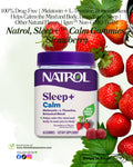 🌿 Natrol, Sleep+™ Calm Gummies, Strawberry, 60 Gummies