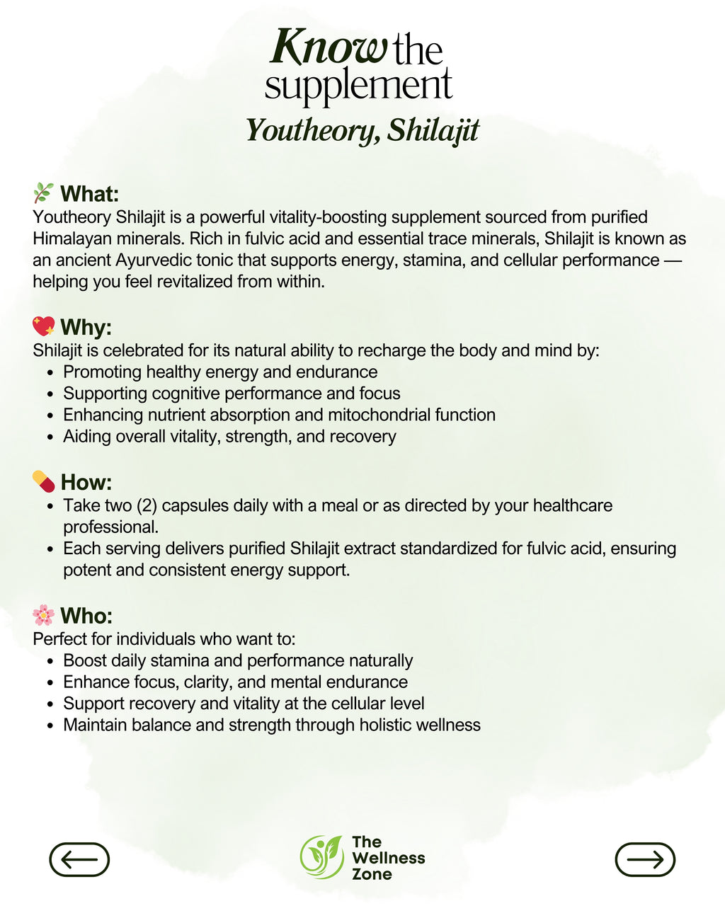 🌿 Youtheory, Shilajit, 60 Vegetarian Capsules