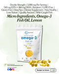 🌿 Micro Ingredients, Omega-3 Fish Oil, Lemon, 240 Softgels (1,000 mg per Softgels)