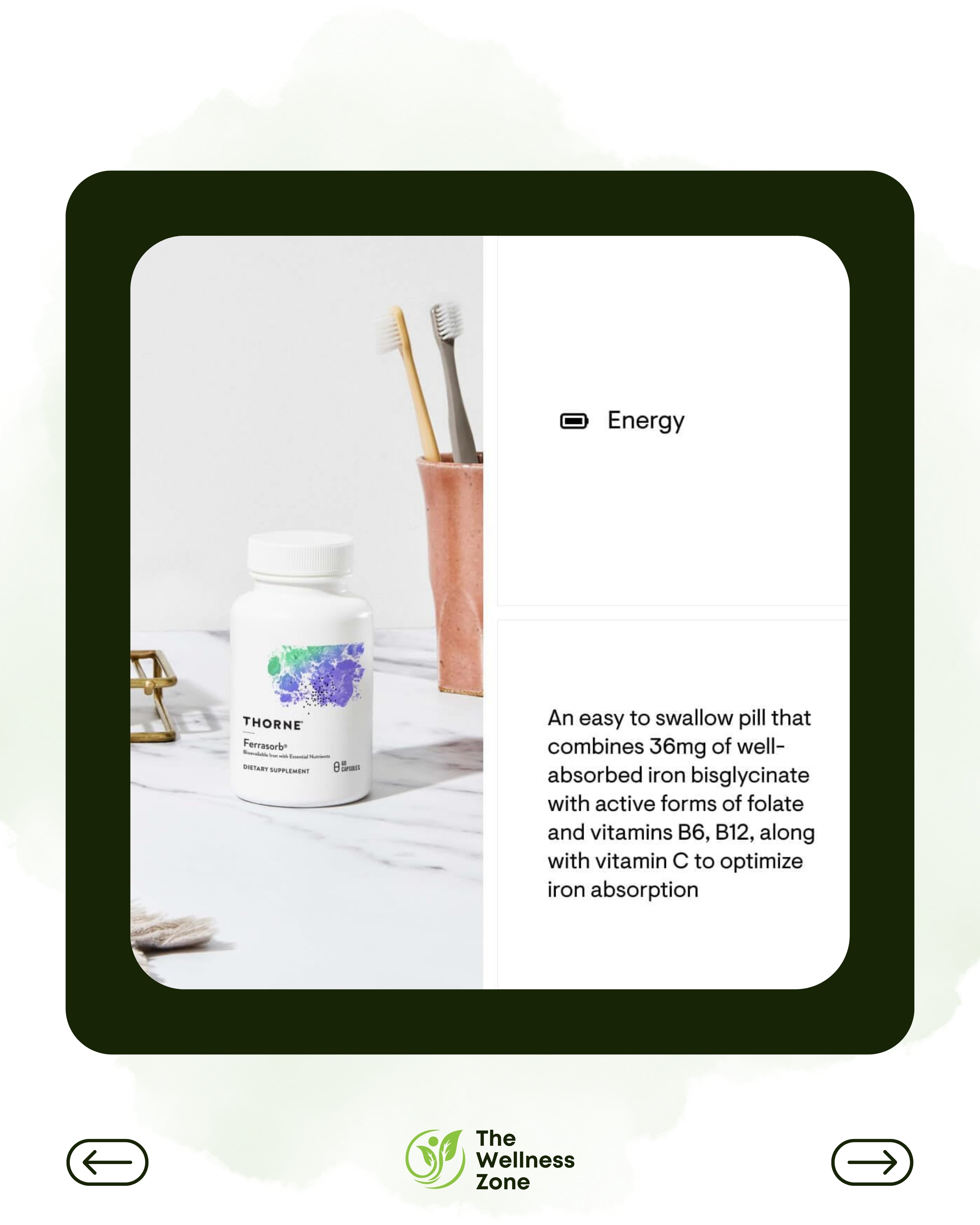 🌿 Thorne, Ferrasorb®, 60 Capsules