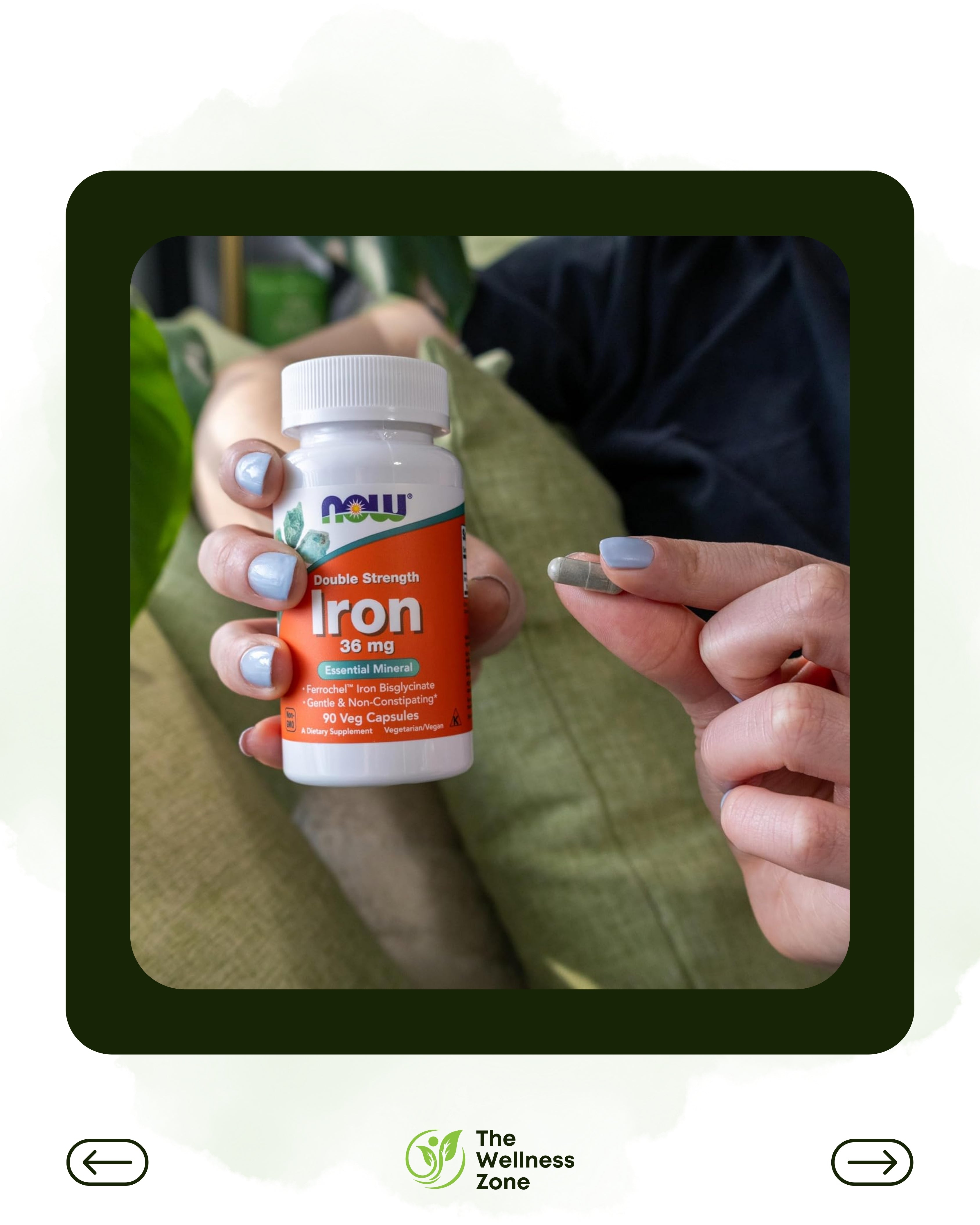 NOW Foods, Iron, 36 mg, 90 Veg Capsules