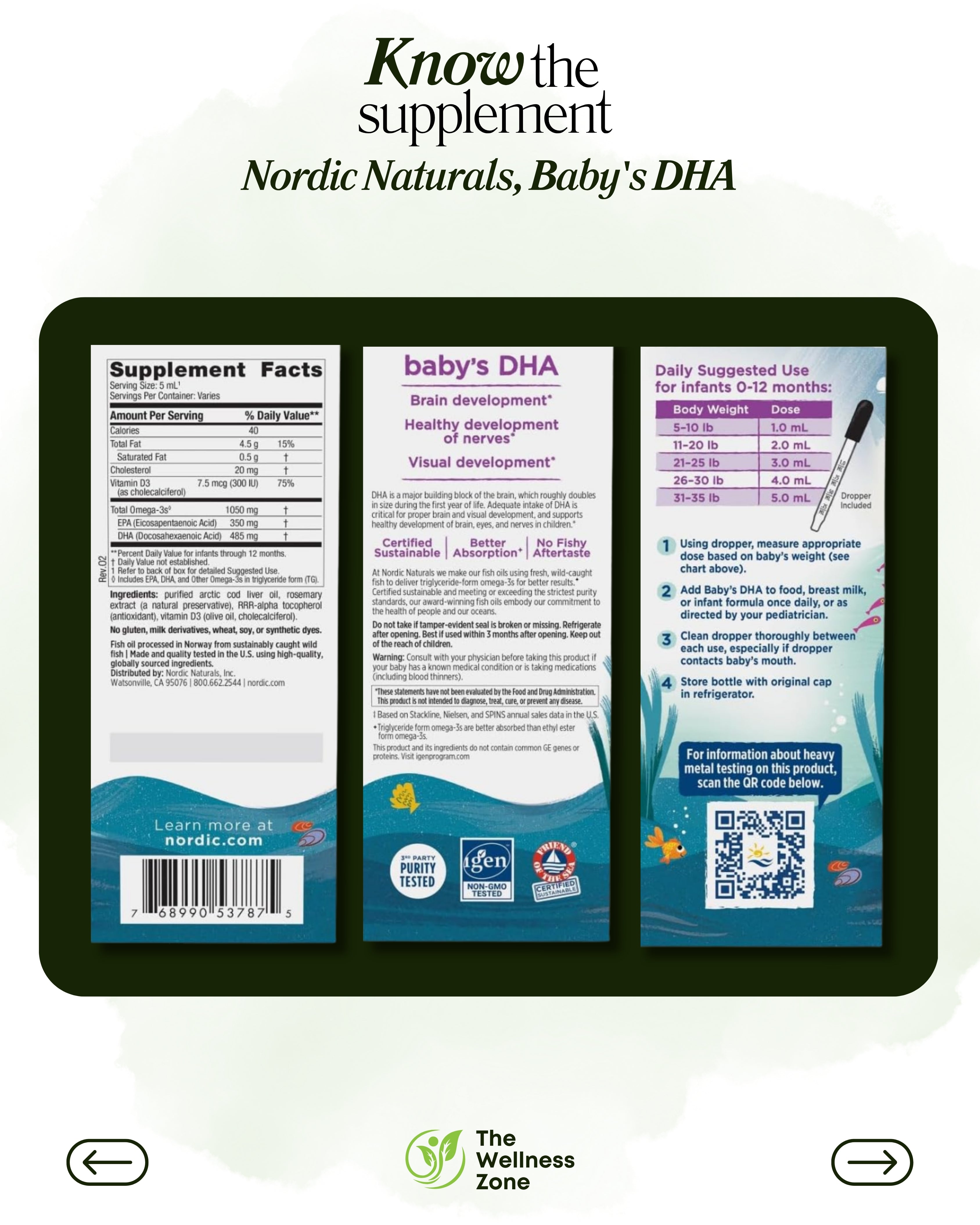 🌿 Nordic Naturals, Baby's DHA, 2 fl oz (60 ml