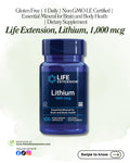 🌿 Life Extension, Lithium, 1,000 mcg, 100 Vegetarian Capsules
